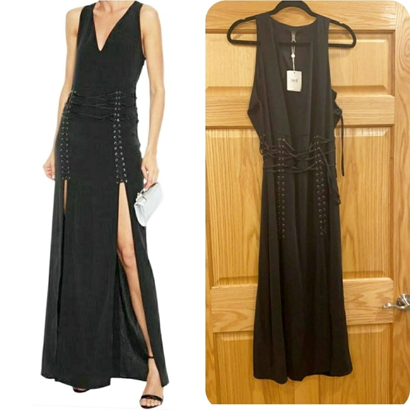 Haute Hippie Philosophers Stone  Crepe Gown - Picture 1 of 12